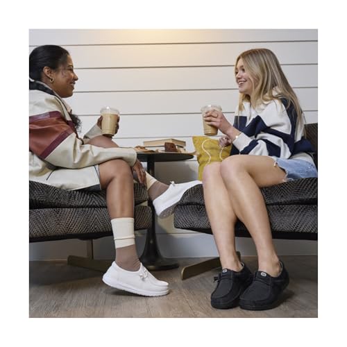 Image of HEYDUDE Women's Wendy Stretch Sox Slip On Loafer | Lightweight Stretch Mesh Easy On | Elastic Laces, Sock Like Fit