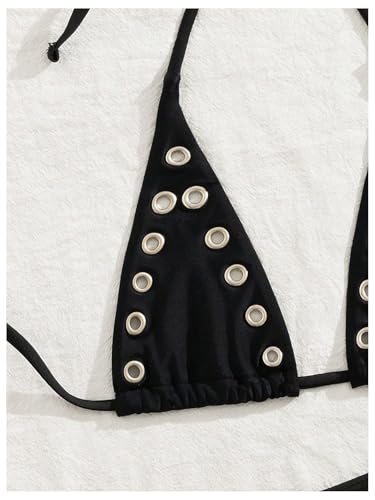 GORGLITTER Women's G String Thong Bikini Sets High Cut Triangle Micro Sexy Cheeky Y2K Swimsuits3