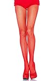 Picture of Leg Avenue womens Nylon Fishnet Tights Hosiery, Red, 1X US