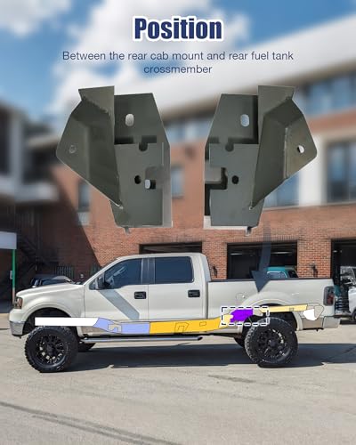 Image of Mountainpeak Frame Repair Kit Heavy Duty Steel Fit for 2004-2008 Ford F150 Super Crew Cab 5.5' Short Bed Center Rear Frame Repair
