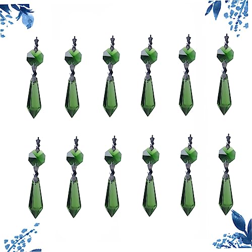 Cuentas de cristal verde para cortinas que transforman la iluminación de tu salón 8