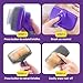 Hertzko Self-Cleaning Slicker Brush - Cat and Dog Brush for Shedding, Tangles and Dirt - Gentle Grooming Tool for Sensitive Skin - Pet Hair Remover for Long and Short Coats - Purple