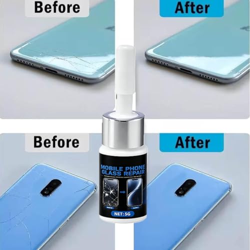 Universal Phone Screen Scratch Repair Liquid, Nano Cracked Screen Repair Liquid, Phone ScreenScratch Remover | Universal Liquids Quick Repair, 5ml for Glass Scratches and Cracks (5pc) - Image 6