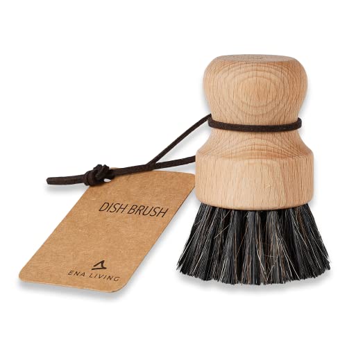 ENA Living Wooden Pot Brush (9x6 cm) | Sustainable FSC-Certified Beechwood Dish Brush | Eco Friendly Dish Brush Made with Beechwood and Coconut Fiber | Long Lasting and Sturdy Wooden Dish Brush ENA Living Wooden Pot Brush (9x6 cm) | Sustainable FSC-Certified Beechwood Dish Brush | Eco Friendly Dish Brush Made with Beechwood and Coconut Fiber | Long Lasting and Sturdy Wooden Dish Brush