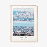 Palo Alto Print, Palo Alto Photo Poster, Palo Alto Travel Wall Art, Palo Alto, Palo Alto Photography Print, California, USA
