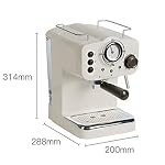 QJRGUY Retro Espresso Machine, Stainless Steel Compact with Whipping Stick, Professional Coffee for Cappuccino and Latte - Image 7