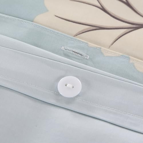 USTIDE King Size 3 Piece Bedding Set, 100% Egyptian Cotton Bedding Set, Rustic Floral Duvet Cover, Soft Cosy Bedding with 2 Pillow Shams , 800 Thread Count - Image 6