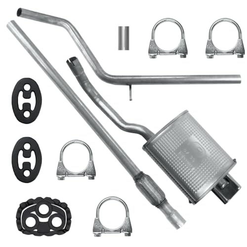 Schalldämpferset Auspuffanlage Auspuff für Fiat 500 1 I ab 2007 1.2