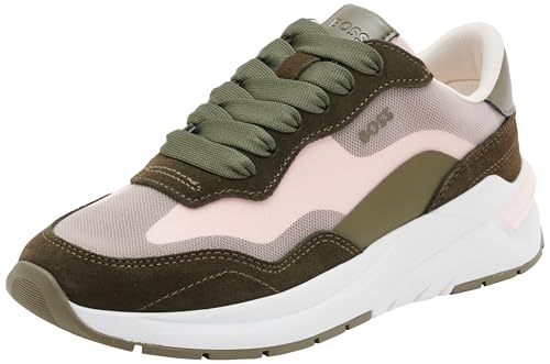 BOSS Skylar_Runn_mxth, Women Sneaker, Open Green,