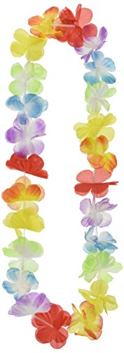 Fun Express Mega Silk Lei Flower Assortment for Tropical Hawaiian Luau Party Favors (50 Count)