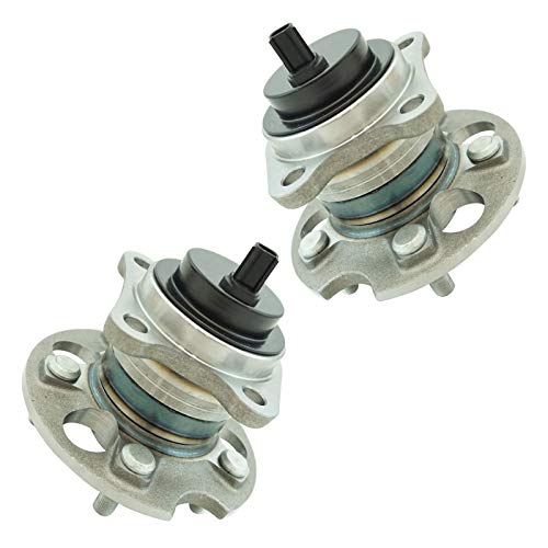 Image of TRQ Rear Left and Right Wheel Bearing and Hub Assembly Set 2 Piece Compatible with 2008-2013 Toyota Highlander Front Wheel Drive