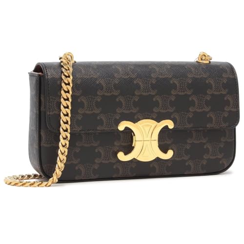 [セリーヌ] ショルダーバッグ チェーン トリオンフ ミニバッグ ブラウン レディース 197992DQW 04LU [並行輸入品]