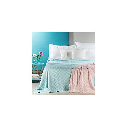 Caleffi 77037 Zanzibar Copriletto Estivo per Singolo Letto, Anice