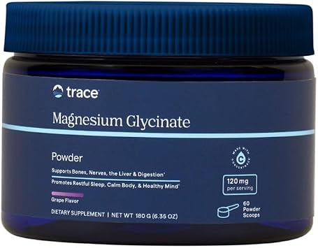 Trace Minerals Magnesium Glycinate Powder, Grape