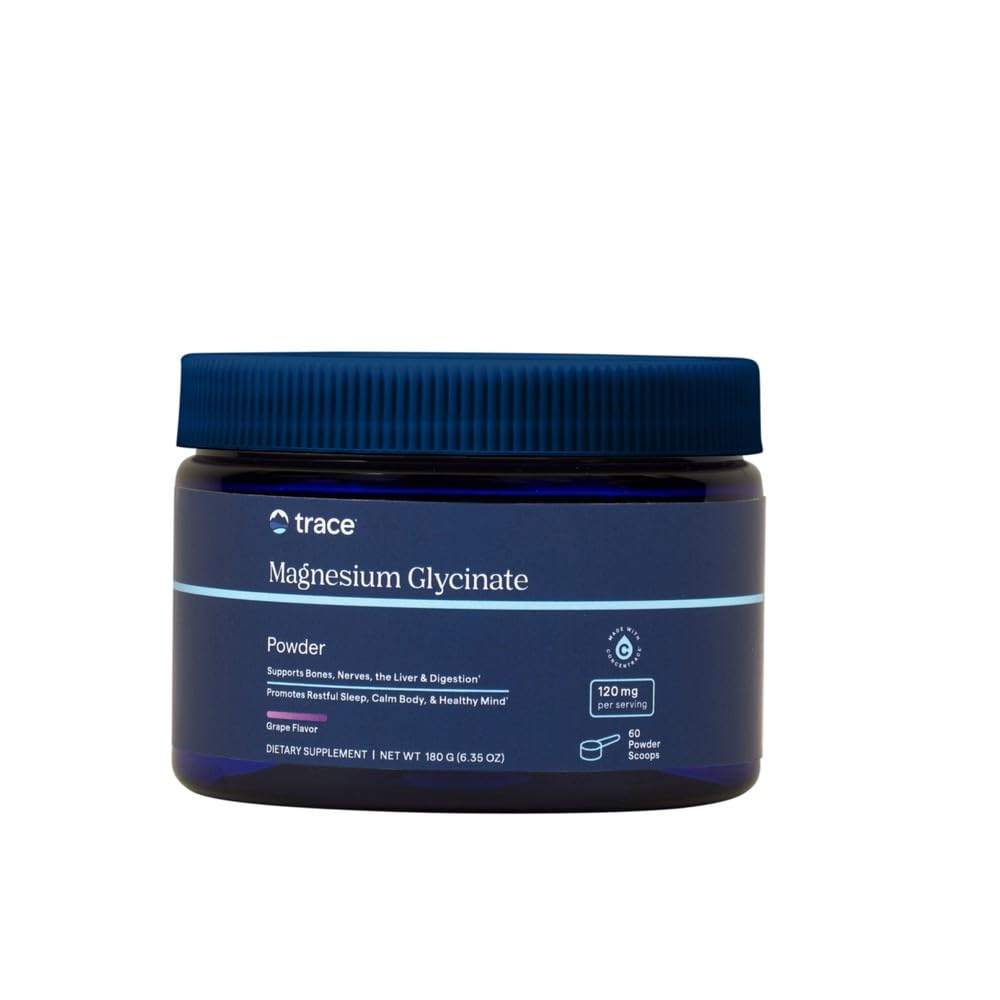 Trace Minerals Magnesium Glycinate Powder, Grape