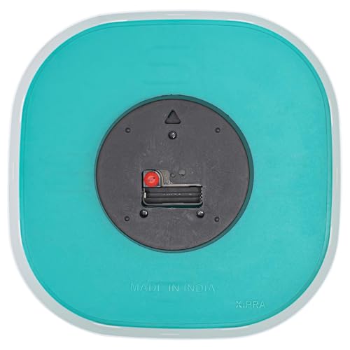 Image of TEKCOOL Plastic Analogue Wall Clock 12 inch Silent Quartz Decorative Wall Clock Non-Ticking Classic Clock Batery Operated Round Easy to Read for Room /Home /Kitchen /Bedroom /Office /School.Light Green