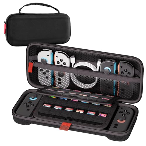 ProCase Tragetasche für 2025 Nintendo Switch 2, mit 24 Game Card Slots, Hard Reisetasche Schutzhülle für Konsole Zubehör...