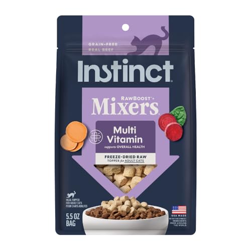 Instinct Freeze Dried Mixers, Cat Food Toppers, Multivitamin...