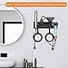 Affogato Hair Dryer Holder Wall Mount Compatible with Dyson Supersonic HD16 Airwrap Straightener, 2 in 1 Airstrait Organizer Stand, Metal Blow Dryer Attachments Storage Rack for Bathroom and Salon