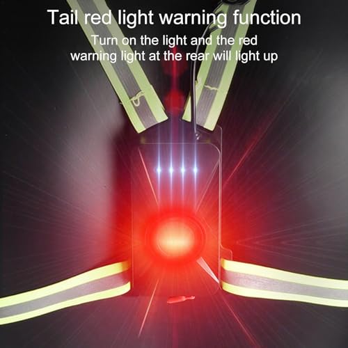 Lampe de poitrine de course rechargeable USB étanche - 5