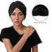 QFE 4 PCS Shower Cap For Women Silk Satin Hair Bonnet for Sleeping Caps For Reusable Waterproof Bonet Curly Sleep Large Gorro De Para Dormir Anti Frizz Bonets Cover Cute Night Protector
