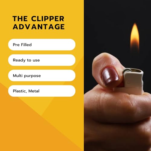 1X Clipper Metal Lighter - Classic Clipper Lighter Bundles with KATZONE Silicone Protective Sleeve