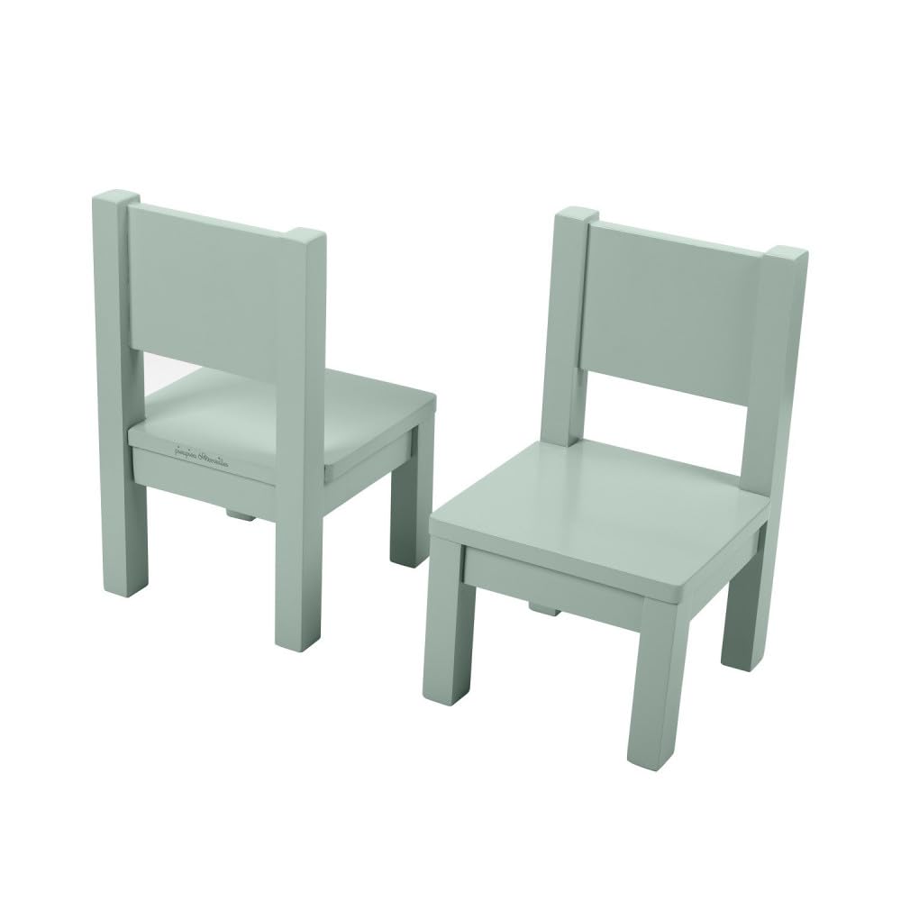 Pioupiou et Merveilles Table et chaise 1-​4 ans Lot de 2 Ma première chaise Enfant Montessori Vert sauge 1-​4 ans Vert Sauge