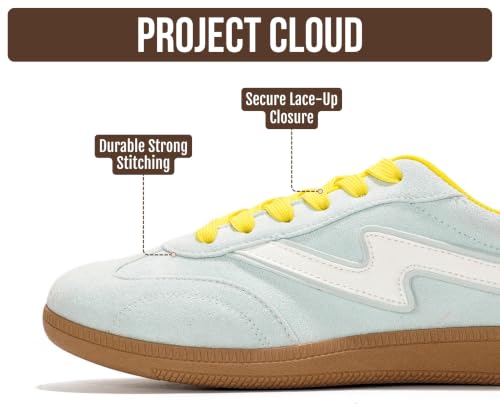Image of Project Cloud Non-Slip Fashion Sneakers for Women, Lace-Up Shoes | Memory Foam Insole Trendy Womens Footwear - Comfortable Casual Womens Sneakers - Stylish Shoes Women Breathable Footwear