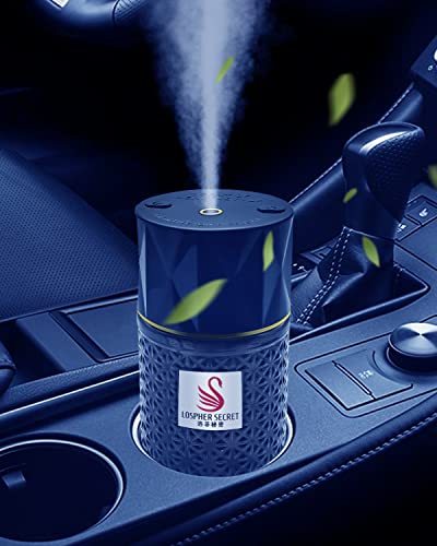 Ikeda Air Freshener | 250ML Mini Oil Diffuser | 3-Mode Humidifier | Portable Chargeable Freshener | Luxury Car Accessories Gift for Men Women With Night Light