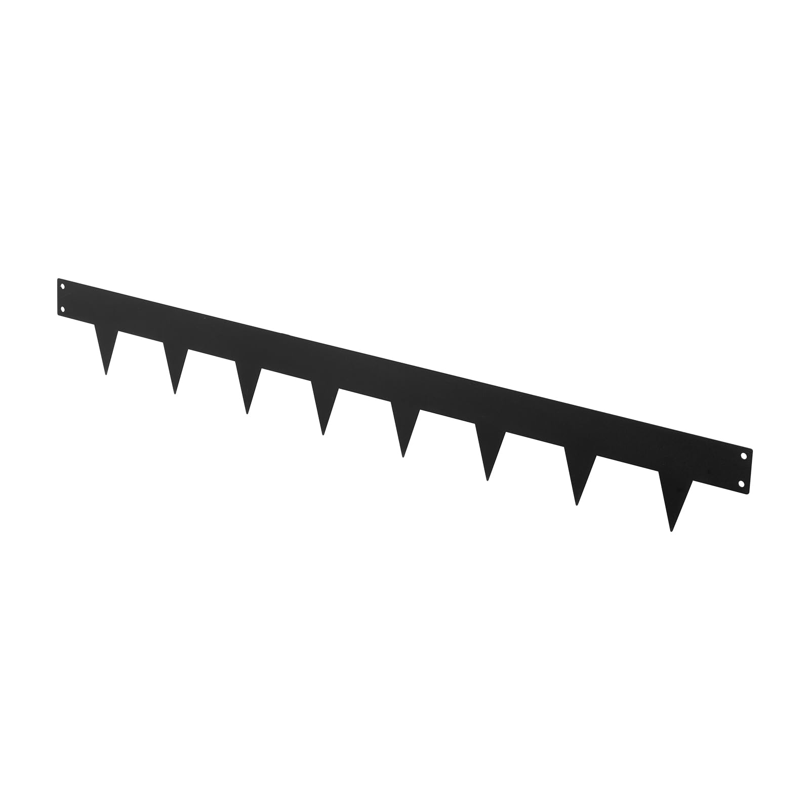 VEVOR Bordure de Jardin Métal 101,6x11,4 cm Bordure de Pelouse Acier Galvanisé Lot de 10 pour Massifs Fleurs, Allées, Délimitation Espace, Aménagement Paysager, Flexible, avec 11 Clips Fixation, Noir