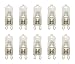 VSTAR G9 25W Clear Halogen Bulb 120-Volt Base G9 Halogen Bulb,10 Pack