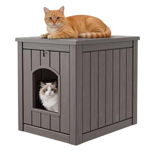 Outdoor Cat House Weatherproof Resin Model