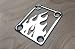FLAME NECK PLATE FOR YOUR CUSTOM GUITAR OR BASS - CHROME