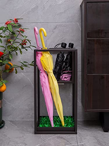 Porte-parapluies design herbe bionique pour entrée propre et rangée