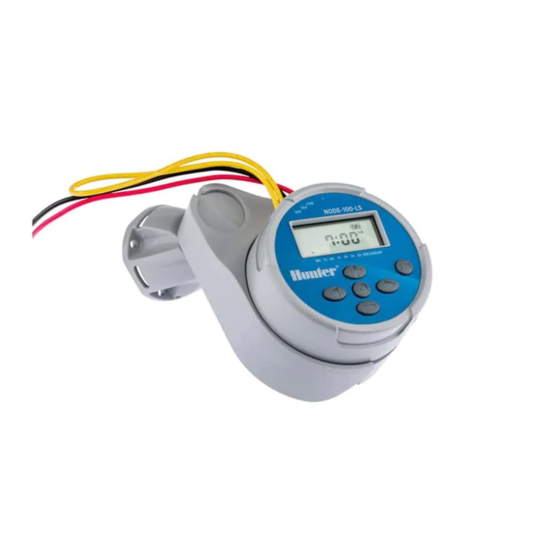 GNCGarden Controlador Sistema de Riego Hunter Node 100 1 Estacion Baterias 9V con solenoide | Programador Autónomo Inalámbrico para 1 estación | Programación Fácil y Sin Cables Adicionales