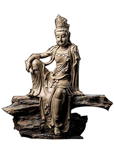 GFF Zen Guanyin Buddha Statue Lucky Decoration Home Living Room Wine Cabinet Office Creative Crafts