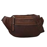 Modernes Vintage Design und eine handliche Größe machen die Leder Brusttasche zu einem stilvollen und praktischen Begleiter für Freizeit, Reisen, Sport, Festivals und Partys