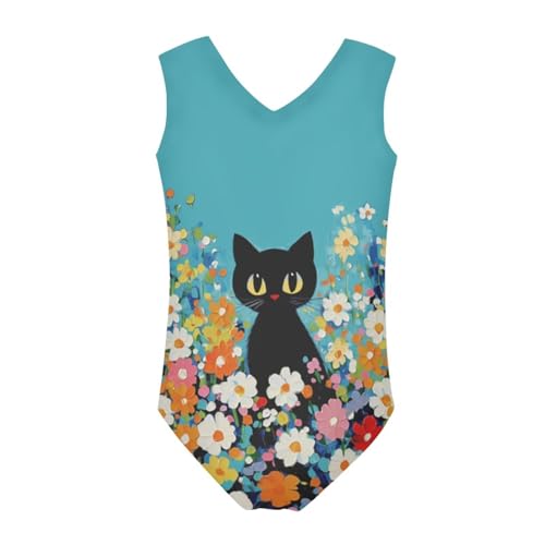 Image of Mumeson Girls One Piece Swimsuits Lightweight V-Neck Swimwear Bathing Suits for Little Girls 3-14 Years