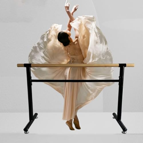 Barre de ballet double couche 80-105 cm structure stable durable - 3