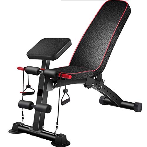 BATOWE Weight Bench Adjustable Weight Bench-Utility Gym Bench for Full Body Workout, Multi-Purpose Foldable Incline Decline Benchs Weight Bench Adjustable