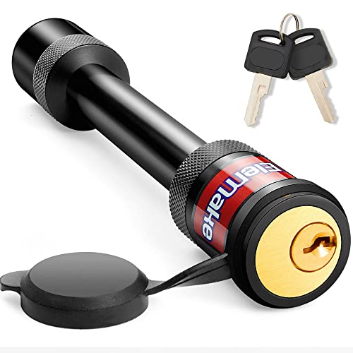 Elemake - Verrouillage d'attelage pour remorque - Passage d'attelage de remorque robuste de 5/8 - Résistant aux intempéries - Antivol - Verrouillage avec mécanisme de verrouillage à noyau en laiton