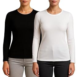Valko Camiseta Termica Mujer Manga Larga – Camiset...: ✅ CALIDEZ Y CONFORT EN CLIMAS FRÍOS: Nuestra camiseta termica mujer con interior afelpado conserva el calor corporal en invierno. Ideal como camiseta manga larga mujer para viajar, trabajar o climas fríos extremos sin perder comodidad. ✅ ELASTICIDAD ...