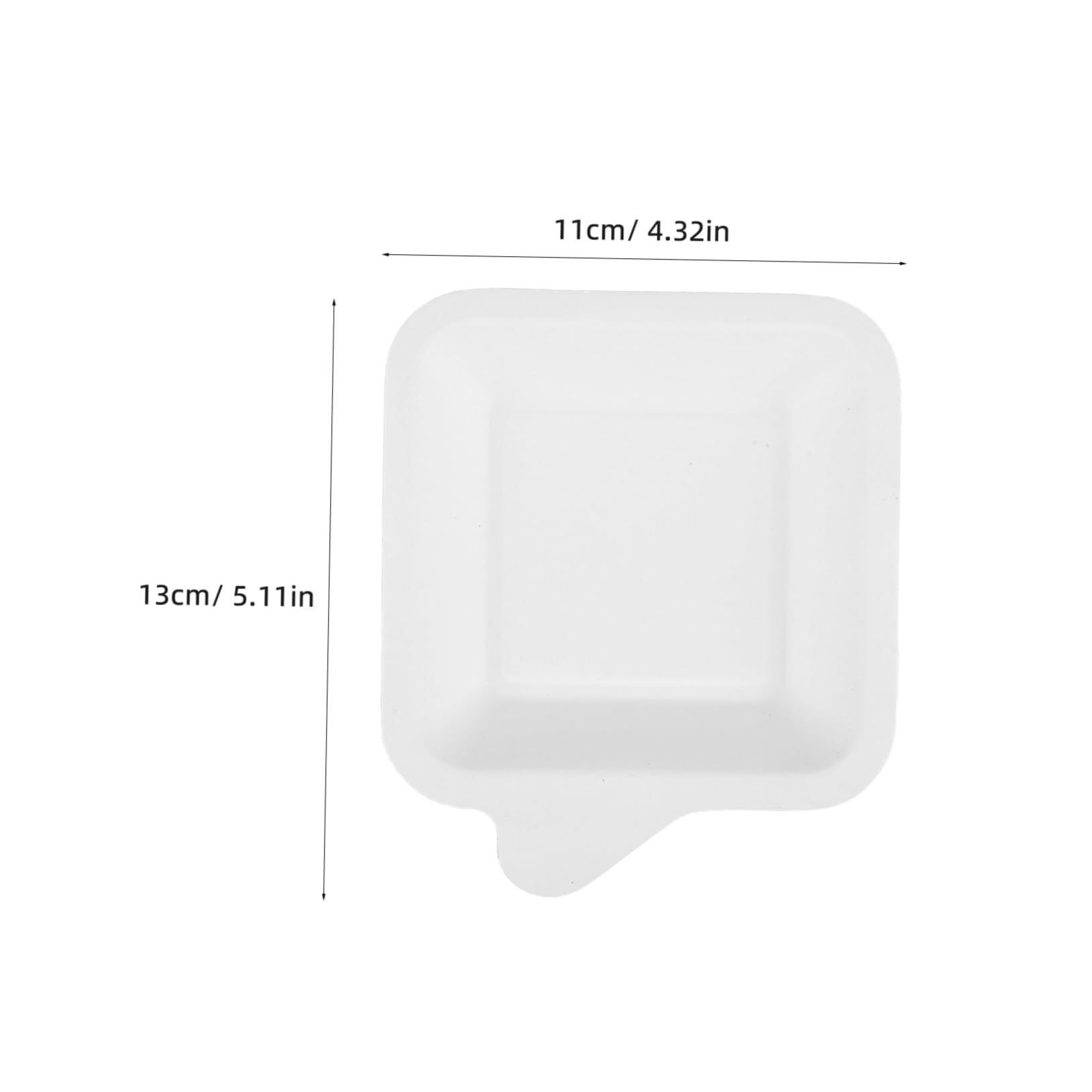 COLLBATH Piatti di Carta Quadrati 100 Pezzi per Torta e Dessert | Carta, Struttura Robusta, per Progetti di Pittura Fai da Te e Crafting, Uso Multiplo per Snack