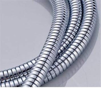 Torofy Stainless Steel 304 High Grade Flexible Shower Tube/Hose (1 Meter Silver)