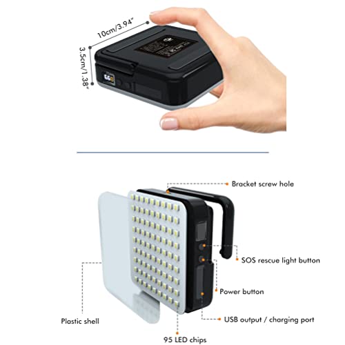 Lanterna de Luz Bagima 14 * 15 * 4 Luz de Acampamento Ao Ar Livre à Prova D'água Led Tenda Luz Cons