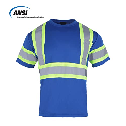Snapklik.com : VENDACE Hi Vis Reflective Safety Shirts For Men ANSI ...