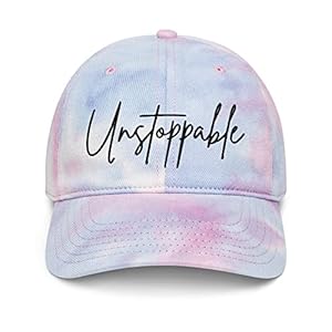 Unstoppable Hat Positive Affirmations Confidence Inspiring Hat Tie dye hat