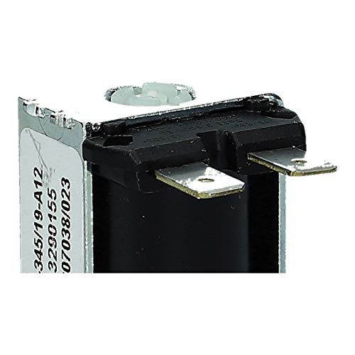LUTH Premium Profi Parts - Magnetventil 1-fach 180° 14,0mm Ø 220/240V 50/60Hz Max. Temperatur 90° mit 3/4 Eingang für Waschmaschine