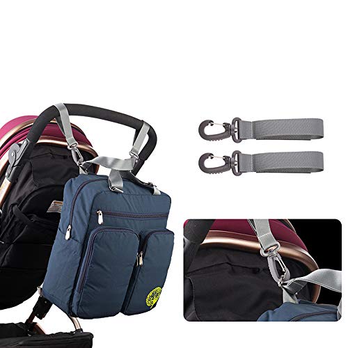 Borsa fasciatoio multifunzione, zaino da viaggio con cinghie per passeggino e fasciatoio, Arancione