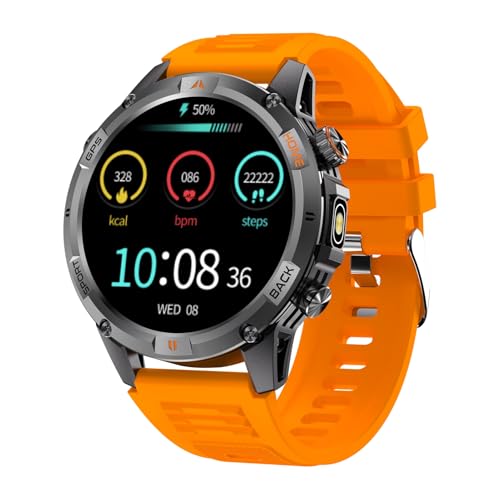 Montre intelligente GPS homme traqueur d'activité multisports
